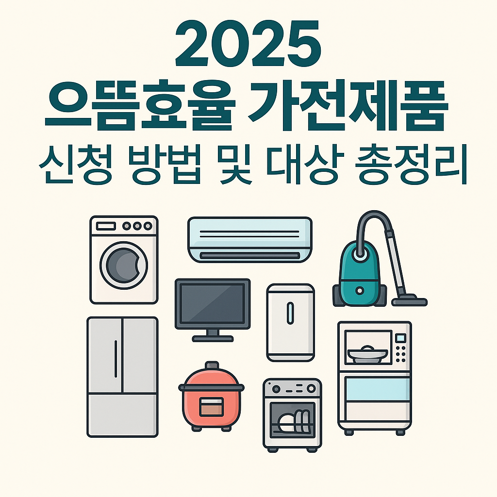 으뜸효율 가전 환급 대상 품목
