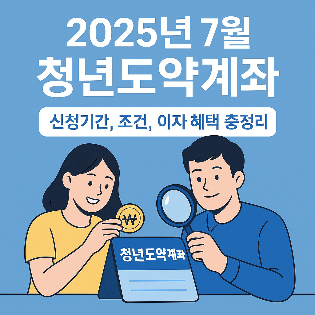 2025년 청년도약계좌 신청가이드 2025년 청년도약계좌 신청가이드 - 신청기간, 조건, 이자혜택 총정리