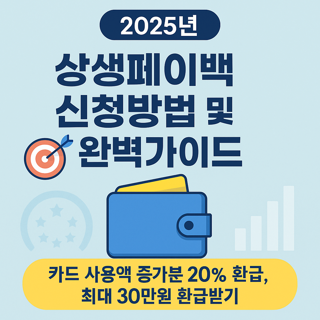 2025년 상생페이백 신청방법 및 혜택 완벽가이드 - 최대 30만원 환급받기