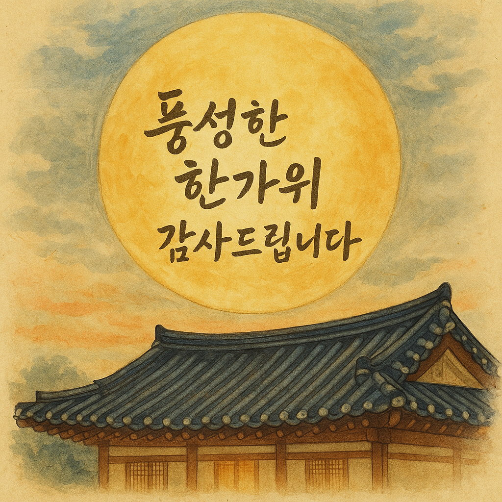추석 축하 일러스트 1