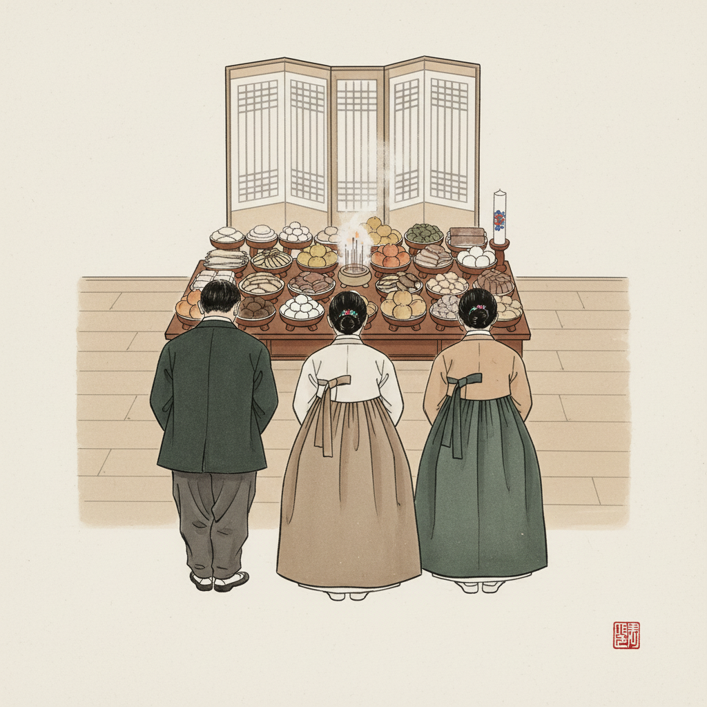 추석 축하 일러스트 17