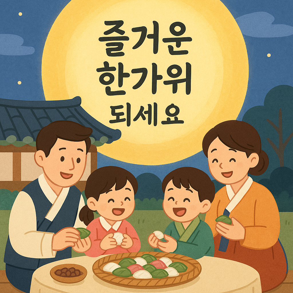 추석 축하 일러스트 3