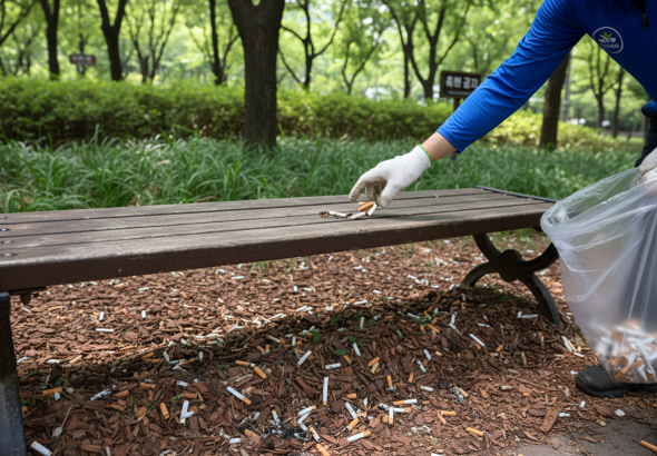 Public Park Bench Area